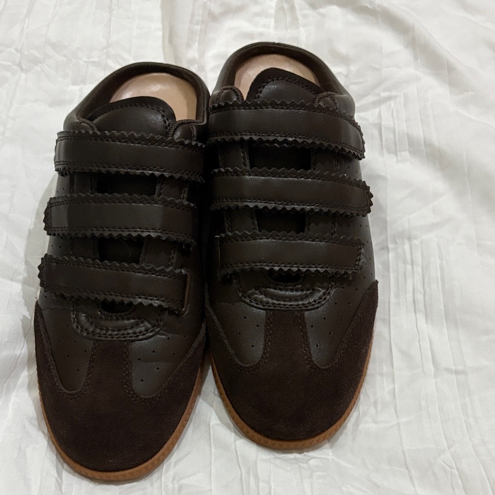 Steve Madden Dark Brown Velcro Strap Sneakers